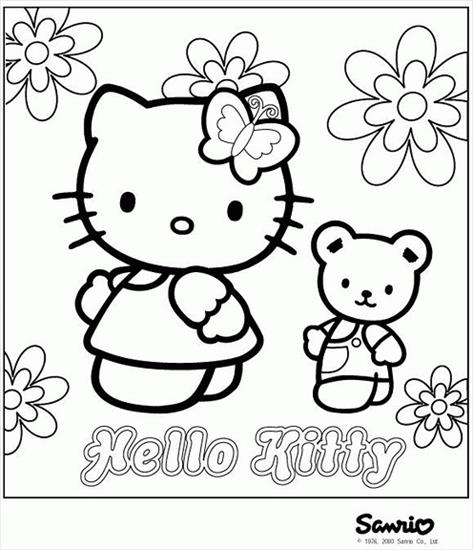 Kolorowanki Hello Kitty - Hello Kitty - kolorowanka 25.GIF