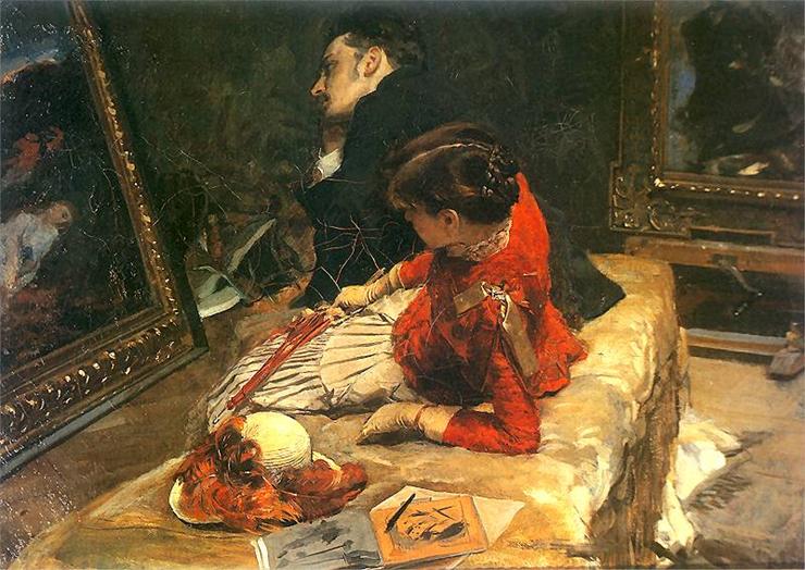 Leon Wyczółkowski - Wyczółkowski-Obrazek jakich wiele 1883, Pryw.jpg