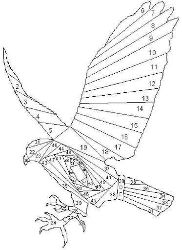 Iris folding szablony - Hawk.jpg