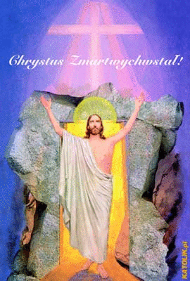 Gify-Zmartwychwstanie - Zmartwych Jezus wstal.gif