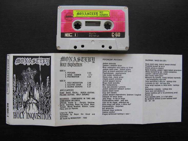 Monastery - Holy Inqvisition demo 1992 - 00 - Monastery - Holy Inqvisition - tape  cover.jpg