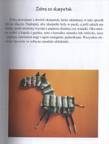 zwierzaki - Zebra ze skarpetek1.jpg