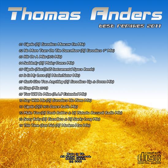 Thomas Anders - Best Remixes 2011 2011 - Thomas Anders Remixes back.jpg