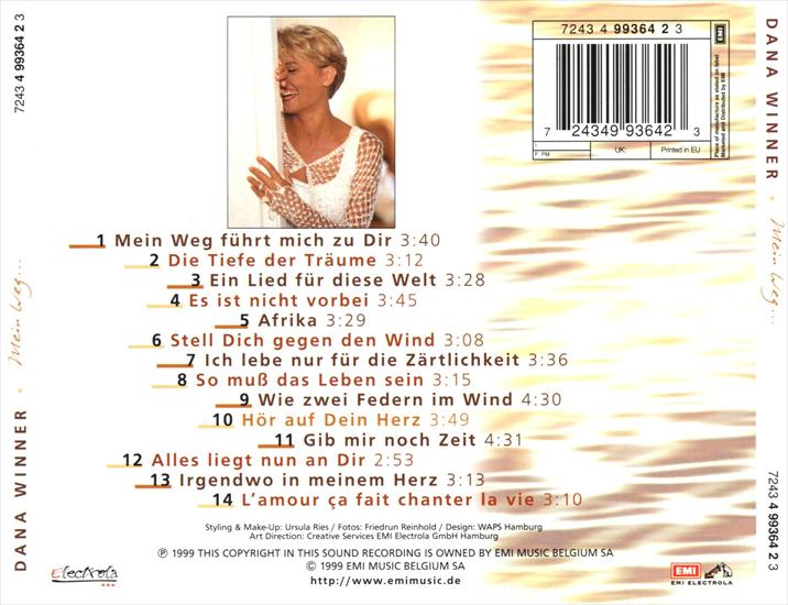 Dana Winner 1999 - Mein Weg 320 - Back.jpg