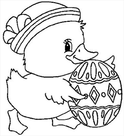 Wielkanocne kolorowanki - WIELKANOC kurczaczki - kolorowanka 36.GIF