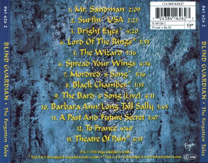 1996 The Forgotten Tales - Blind Guardian - The Forgotten Tales - back.jpg