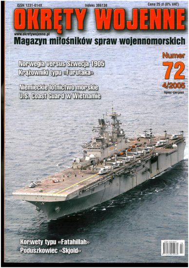 Okręty Wojenne - OW-072 2005-4 okładka.jpg