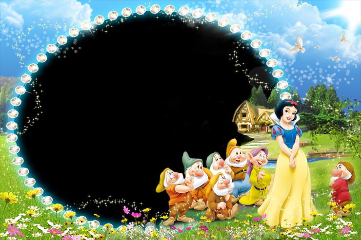 Ramki do zdjęć - Snow White Princess  Gnomes on the glade_byGalinaV.png