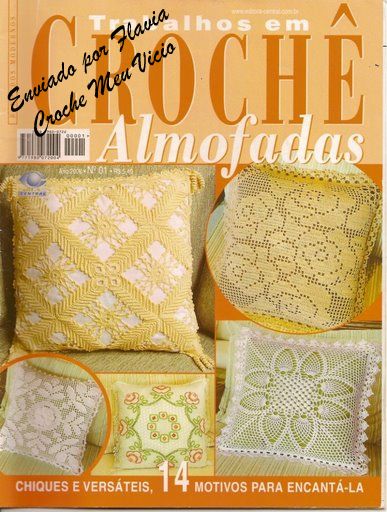 Szydełko - Trabalhos em Croche - Almofadas  01.jpg