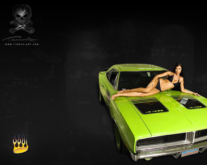 Girls  Cars - Car And Babe Tiroch Art.Com6 1280 1280X1024 Deluxe Car Wallpaper.jpg
