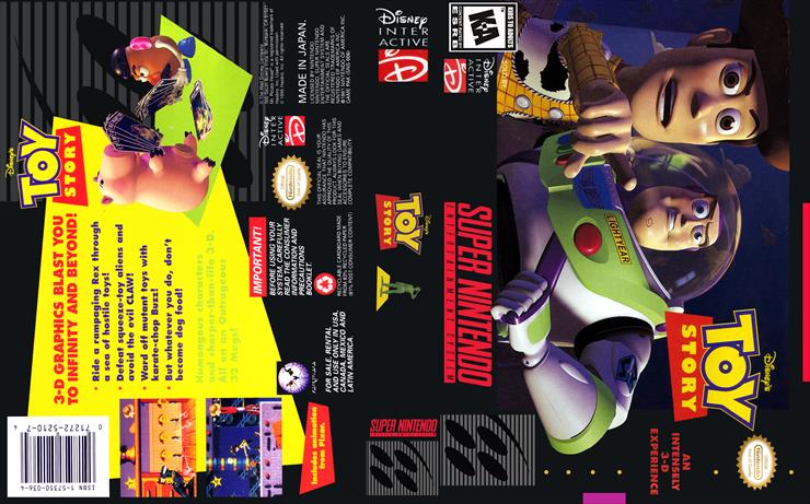  Covers Super Nintendo - Toy Story Super Nintendo Snes - Cover.jpg