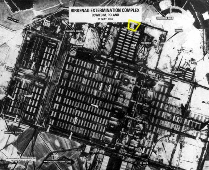 Auschwitz - Birkenau I II III - Auschwitz I. Allied aerial reconnaissance photograph, 1944.jpg