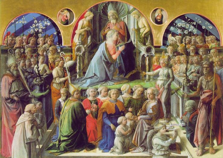 Lippi, Fra Filippo 1406-1469 - Lippi Coronation of the Virgin, 1441-47, 200x287 cm, Uffizi.jpg