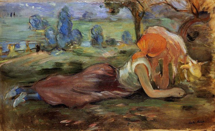 Morisot Berthe 1841-1895 - Shepherdess Laying Down - 1891 - PC.jpeg