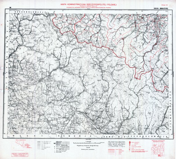 Mapa administracyjna Rzeczypospolitej Polskiej 1-300.000 - 96 - Arkusz 40 DOLINA MUKAEVO WIG 1937.jpg