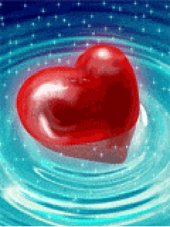 animacje walentynki - swimming-heart-1.gif