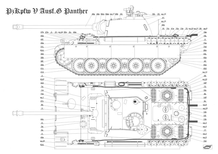 Modelik 2010-27 - PzKpfw. V Panther Ausf.G niemiecki czołg średni z II wojny światowej A3 - 06.jpg