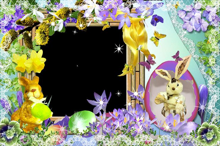 Ramki Photoshop Wielkanoc - rabbit.png