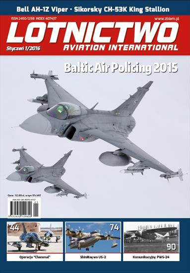 Lotnictwo Aviation International - Lotnictwo AI 2016-01 okładka.jpg