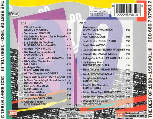 1991 - The Best of 1980-1990 Vol. 03 - The Best of 1980-1990 Volume 3 - Back.jpg
