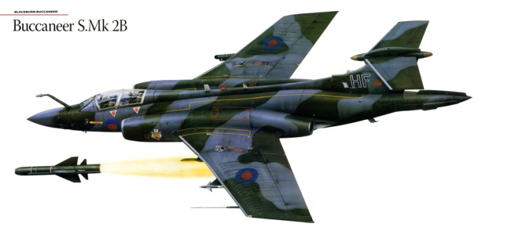 Myśliwce - rysunki - Buccaneer S Mk 2B.jpg