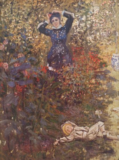 Obrazy - 059. Camille and Jean Monet in the Garden at Argenteuil 1873.jpg