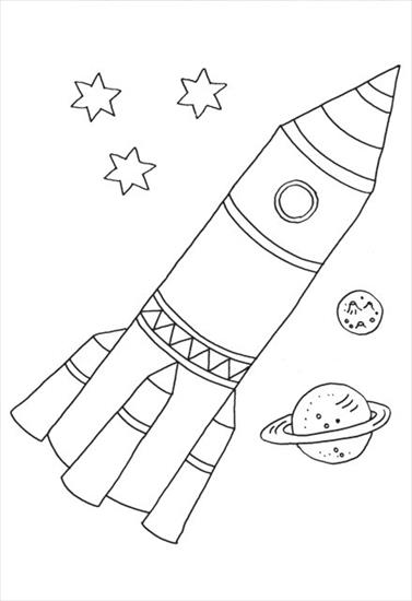Kosmos - rakiety - kolorowanki 4.jpg
