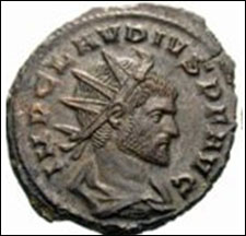 Rzym starożytny - numizmatyka rzymska - obrazy - gothicus. Kludiusz II Gocki2.jpg