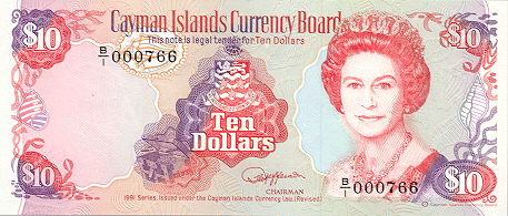 Cayman Islands - CaymanIslandsP13-10Dollars-1991_f-donatedgt.jpg