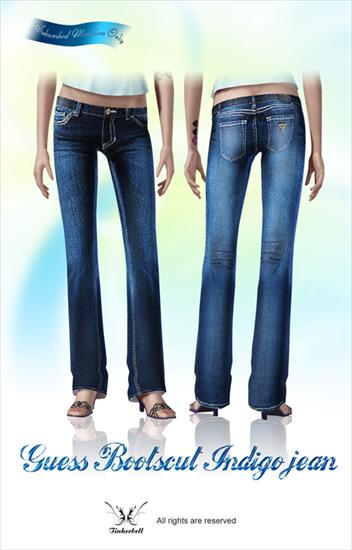 Spodnie - Guess indigo Bootscut Jean.jpg