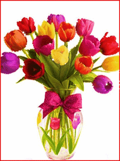 gify-tulipany - tulipany animation kolorowe w wazonie szklanym4_Animation.gif