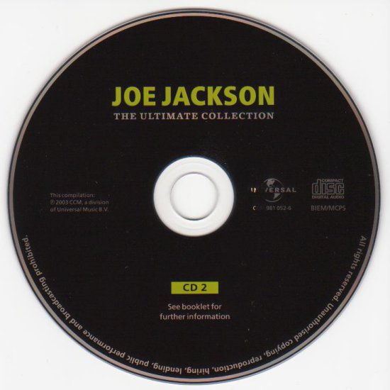 Joe Jackson - The Ultimate Collection - Joe Jackson - The Ultimate Collection CD2.jpg