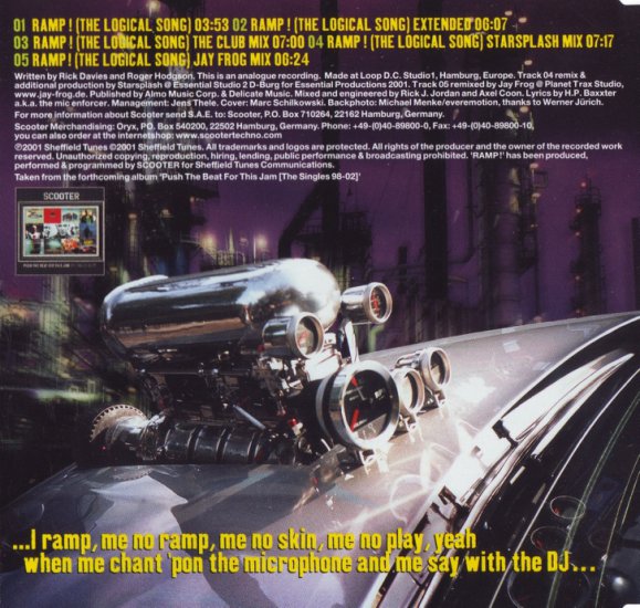 2001 - Scooter - Ramp The Logical Song Limited Edition - Back.jpg