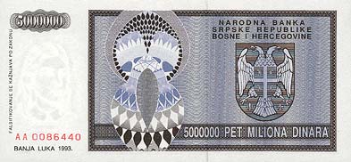 BOŚNIA I HERCEGOWINA - 1993 - 5 000 000 dinarów Serbów bośniackich a.jpg