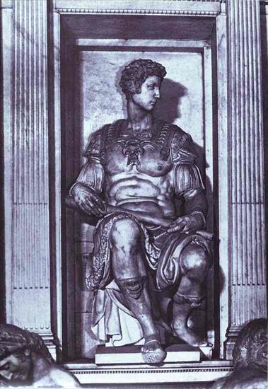 Michał Anioł - Michelangelo - Tomb of Giuliano de Medici detail.JPG