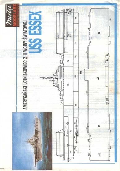 Mały Modelarz 1995.07-08 - Amerykański Lotniskowiec z II wojny światowej USS Essex - L.jpg