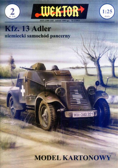 Wektor 02 - Kfz. 13 Adler niemiecki samochód rozpoznawczy z II wojny światowej scale 1-25 - 01.jpg