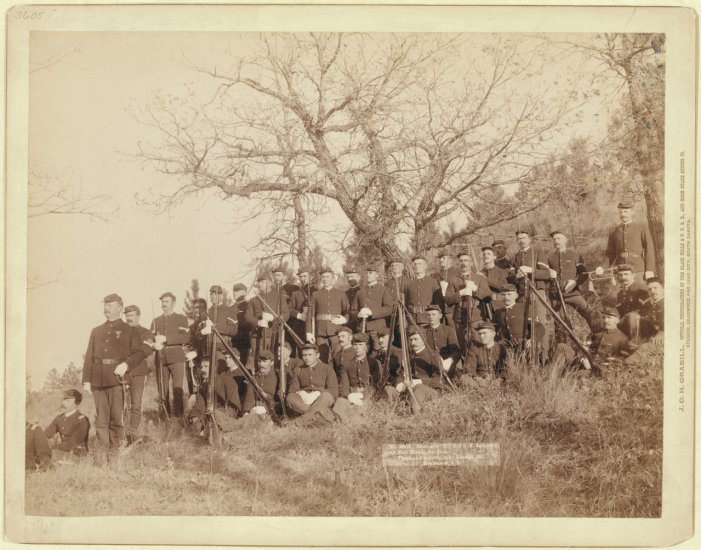 Grabill, John C. H Collection - Company _C,_ 3rd U.S. Infantry near Fort Meade, So. Dak.jpg