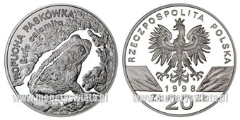 monety polskie - Ropucha Paskówka 1998.jpg