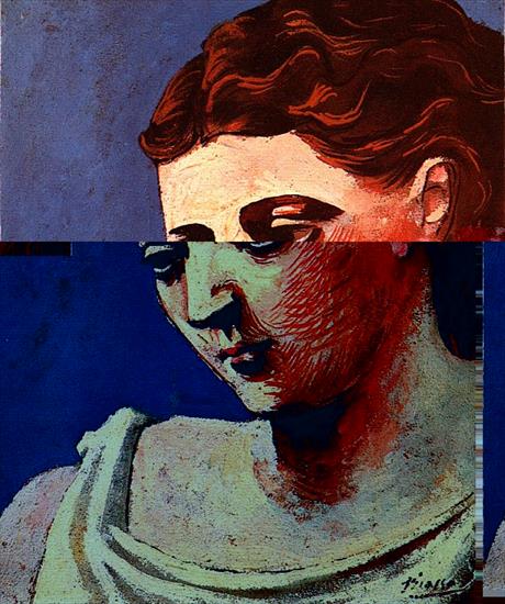 Picasso 1923 - Picasso Tte de femme. 1923. 46 x 38 cm. Oil  sand on canva.jpg