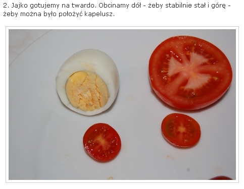 Dekoracje potraw - muchomorki z pomidora2.jpg