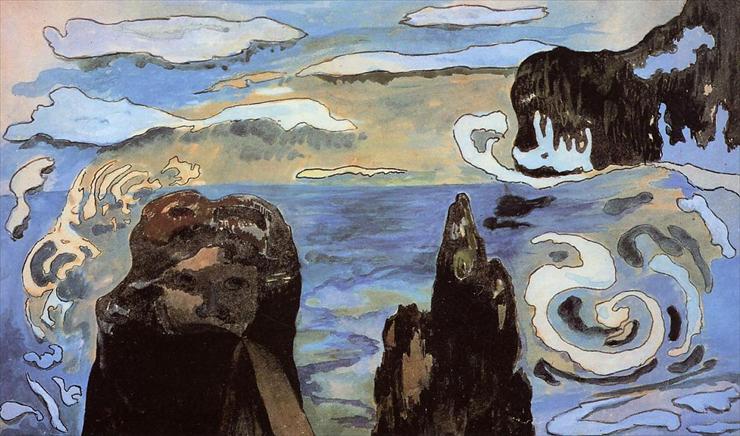 Paul Gauguin 1848 - 1903 Paintings Art nrg - At the Black Rocks, 1889.jpeg