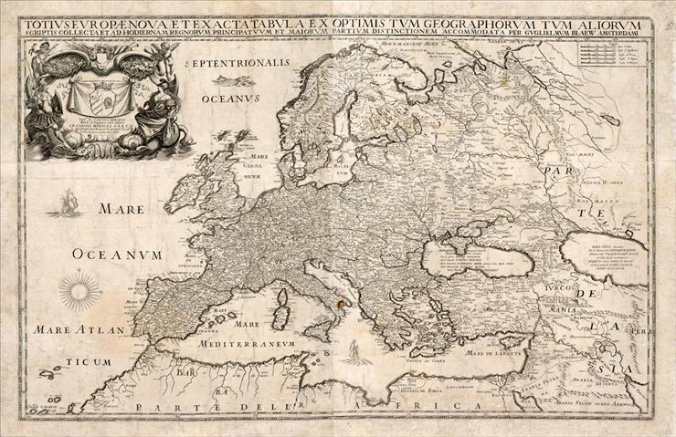Antyczne mapy swiata - Totius Europae Littora Novissime adita. Pascaert ...rt vertoonende alle de See-custen van Europa1745.jpg