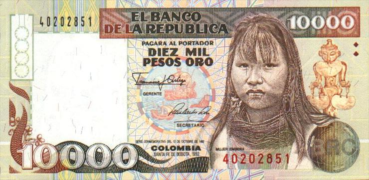 Columbia - columbiap437-10000Pesos-1992-donated_f.jpg